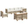 Set de sofás de jardín y cojines 8 piezas ratán sintético beige by , Garden sets - Ref: Foro24-3261904, Price: 709,44 €, Disc...