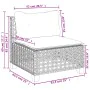 Set de sofás de jardín y cojines 8 piezas ratán sintético beige by , Garden sets - Ref: Foro24-3261904, Price: 709,44 €, Disc...