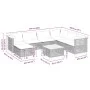 Set de sofás de jardín y cojines 8 piezas ratán sintético beige by , Garden sets - Ref: Foro24-3261946, Price: 642,87 €, Disc...
