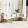 Juego de sofás jardín con cojines 6 pzas ratán sintético beige von , Gartensets - Ref: Foro24-3261952, Preis: 480,72 €, Rabat...