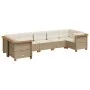 Set sofás de jardín 7 piezas y cojines ratán sintético beige by , Garden sets - Ref: Foro24-3261973, Price: 558,91 €, Discoun...