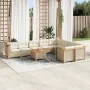 Juego de sofás jardín con cojines beige 10 pzas ratán sintético by , Garden sets - Ref: Foro24-3262009, Price: 745,74 €, Disc...