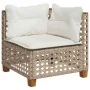Set de sofás de jardín 11pzas con cojines ratán sintético beige by , Garden sets - Ref: Foro24-3262054, Price: 917,68 €, Disc...