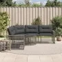 Sofá de jardín forma de L cojines y reposapiés ratán PE gris von , Outdoor-Sofas - Ref: Foro24-365895, Preis: 345,44 €, Rabat...