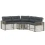 Sofá de jardín forma de L cojines y reposapiés ratán PE gris von , Outdoor-Sofas - Ref: Foro24-365895, Preis: 345,44 €, Rabat...