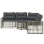 Sofá de jardín forma de L cojines y reposapiés ratán PE gris von , Outdoor-Sofas - Ref: Foro24-365895, Preis: 345,44 €, Rabat...