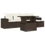 Set sofás de jardín 6 piezas y cojines ratán sintético marrón by , Garden sets - Ref: Foro24-3275293, Price: 438,87 €, Discou...