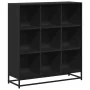 Estantería de madera ingeniería y metal negro 97,5x33x107,5 cm de , Librerías y estanterías - Ref: Foro24-3300860, Precio: 11...