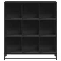 Estantería de madera ingeniería y metal negro 97,5x33x107,5 cm de , Librerías y estanterías - Ref: Foro24-3300860, Precio: 11...