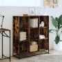 Estantería madera y metal roble ahumado 97,5x33x107,5 cm by , Bookcases and shelves - Ref: Foro24-3300862, Price: 107,29 €, D...