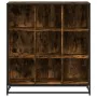 Estantería madera y metal roble ahumado 97,5x33x107,5 cm by , Bookcases and shelves - Ref: Foro24-3300862, Price: 107,29 €, D...