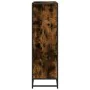 Estantería madera y metal roble ahumado 97,5x33x107,5 cm by , Bookcases and shelves - Ref: Foro24-3300862, Price: 107,29 €, D...