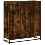 Estantería madera y metal roble ahumado 97,5x33x107,5 cm by , Bookcases and shelves - Ref: Foro24-3300862, Price: 107,29 €, D...