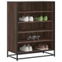 Zapatero de madera y metal marrón roble 75x38x97,5 cm von , Schuhregale und Schuhorganisatoren - Ref: Foro24-3300874, Preis: ...