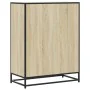 Zapatero de madera y metal roble Sonoma 75x38x97,5 cm von , Schuhregale und Schuhorganisatoren - Ref: Foro24-3300876, Preis: ...