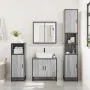 Armario de baño madera y metal gris Sonoma 35x37,5x188,5 cm by , Bathroom furniture - Ref: Foro24-3300883, Price: 146,72 €, D...
