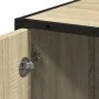 Armario de baño madera y metal roble Sonoma 35x37,5x188,5 cm de , Muebles de baño - Ref: Foro24-3300881, Precio: 140,65 €, De...