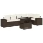 Juego de sofás de jardín 7 piezas con cojines ratán PE marrón von , Gartensets - Ref: Foro24-3269183, Preis: 531,95 €, Rabatt: %