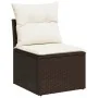 Juego de sofás de jardín 7 piezas con cojines ratán PE marrón von , Gartensets - Ref: Foro24-3269183, Preis: 531,95 €, Rabatt: %