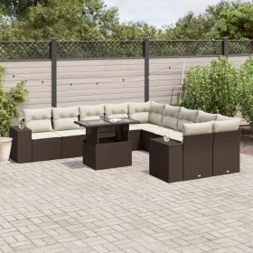 Set de sofás de jardín 11 pzas cojines ratán sintético marrón by , Garden sets - Ref: Foro24-3269433, Price: 775,05 €, Discou...
