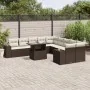 Set de sofás de jardín 11 pzas cojines ratán sintético marrón de , Conjuntos de jardín - Ref: Foro24-3269433, Precio: 777,51 ...