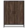 Zapatero de madera y metal marrón roble 75x38x97,5 cm by , Shoe racks and shoe organizers - Ref: Foro24-3300869, Price: 108,6...