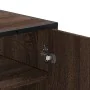 Zapatero de madera y metal marrón roble 75x38x97,5 cm by , Shoe racks and shoe organizers - Ref: Foro24-3300869, Price: 108,6...
