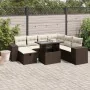 Set sofás de jardín 8 piezas y cojines ratán sintético marrón by , Garden sets - Ref: Foro24-3275323, Price: 573,75 €, Discou...