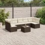Set sofás de jardín 8 piezas y cojines ratán sintético marrón by , Garden sets - Ref: Foro24-3217443, Price: 491,73 €, Discou...