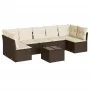 Set sofás de jardín 8 piezas y cojines ratán sintético marrón by , Garden sets - Ref: Foro24-3217443, Price: 491,73 €, Discou...