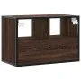 Mueble TV madera ingeniería y metal marrón roble 60x31x39,5 cm von , TV-Möbel - Ref: Foro24-848918, Preis: 34,39 €, Rabatt: %
