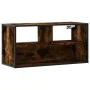 Mueble TV metal y madera contrachapada roble humo 80x31x39,5 cm de , Muebles TV - Ref: Foro24-848926, Precio: 37,72 €, Descue...