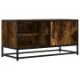 Mueble TV metal y madera ingeniería roble humo 80x34,5x40 cm von , TV-Möbel - Ref: Foro24-848821, Preis: 63,89 €, Rabatt: %