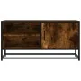 Mueble TV metal y madera ingeniería roble humo 80x34,5x40 cm von , TV-Möbel - Ref: Foro24-848821, Preis: 63,89 €, Rabatt: %