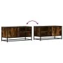 Mueble TV metal y madera ingeniería roble humo 80x34,5x40 cm von , TV-Möbel - Ref: Foro24-848821, Preis: 63,89 €, Rabatt: %