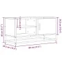 Mueble TV metal y madera ingeniería roble humo 80x34,5x40 cm von , TV-Möbel - Ref: Foro24-848821, Preis: 63,89 €, Rabatt: %