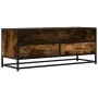Mueble TV metal y madera ingeniería roble ahumado 100x34,5x40cm by , TV Furniture - Ref: Foro24-848816, Price: 85,18 €, Disco...