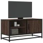 Mueble TV metal y madera ingeniería marrón roble 80x34,5x40 cm von , TV-Möbel - Ref: Foro24-848823, Preis: 67,29 €, Rabatt: %