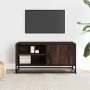 Mueble TV metal y madera ingeniería marrón roble 80x34,5x40 cm von , TV-Möbel - Ref: Foro24-848823, Preis: 67,29 €, Rabatt: %