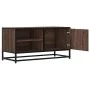 Mueble TV metal y madera ingeniería marrón roble 80x34,5x40 cm von , TV-Möbel - Ref: Foro24-848823, Preis: 67,29 €, Rabatt: %