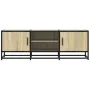 Mueble TV metal y madera ingeniería roble Sonoma 120x35x41 cm de , Muebles TV - Ref: Foro24-848840, Precio: 100,21 €, Descuen...
