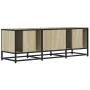 Mueble TV metal y madera ingeniería roble Sonoma 120x35x41 cm de , Muebles TV - Ref: Foro24-848840, Precio: 100,21 €, Descuen...
