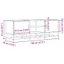 Mueble TV metal y madera ingeniería roble Sonoma 120x35x41 cm de , Muebles TV - Ref: Foro24-848840, Precio: 100,21 €, Descuen...