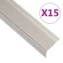 Perfiles de peldaños forma de L 15 uds aluminio champán 67 cm by , Stairs - Ref: Foro24-146797, Price: 64,70 €, Discount: %