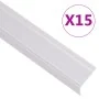 Perfiles de peldaños forma de L 15 uds aluminio plata 67 cm by , Stairs - Ref: Foro24-146781, Price: 56,79 €, Discount: %