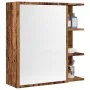 Armario espejo de baño madera envejecida 62,5x20,5x64 cm de , Tocadores de baño - Ref: Foro24-856177, Precio: 73,16 €, Descue...