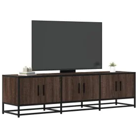 Mueble TV metal y madera ingeniería marrón roble 150x35x41 cm von , TV-Möbel - Ref: Foro24-848863, Preis: 104,46 €, Rabatt: %