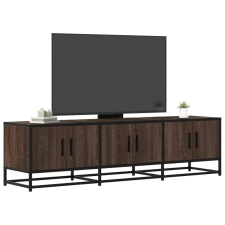 Mueble TV metal y madera ingeniería marrón roble 150x35x41 cm von , TV-Möbel - Ref: Foro24-848863, Preis: 104,46 €, Rabatt: %