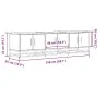 Mueble TV metal y madera ingeniería marrón roble 150x35x41 cm von , TV-Möbel - Ref: Foro24-848863, Preis: 104,46 €, Rabatt: %