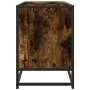 Mueble TV metal y madera ingeniería roble humo 150x35x41 cm by , TV Furniture - Ref: Foro24-848861, Price: 96,21 €, Discount: %